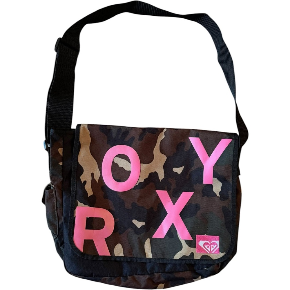 Roxy Girl Vintage NWOT Camo Messenger Tote Bag